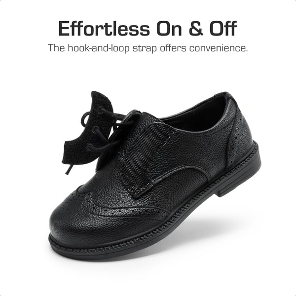 Boys & Girls Oxford Dress Shoes - BLACK - 1